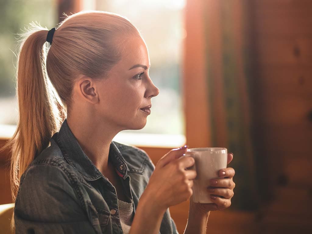 woman in deep thought